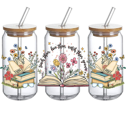 Glasstumblr mit Bookdesign