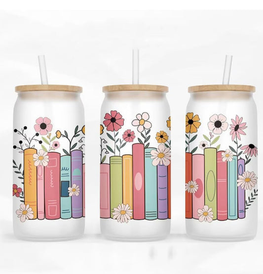 Glasstumblr mit Bookdesign