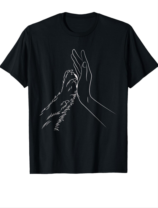 T-Shirt mit Hundepfote