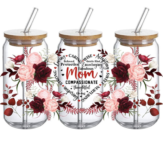 Glasstumblr mit Design MAMA