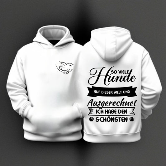 Hoodie mit Schriftzug So viele Hunde auf dieser Welt und Ausgerechnet ich hab den Schönsten