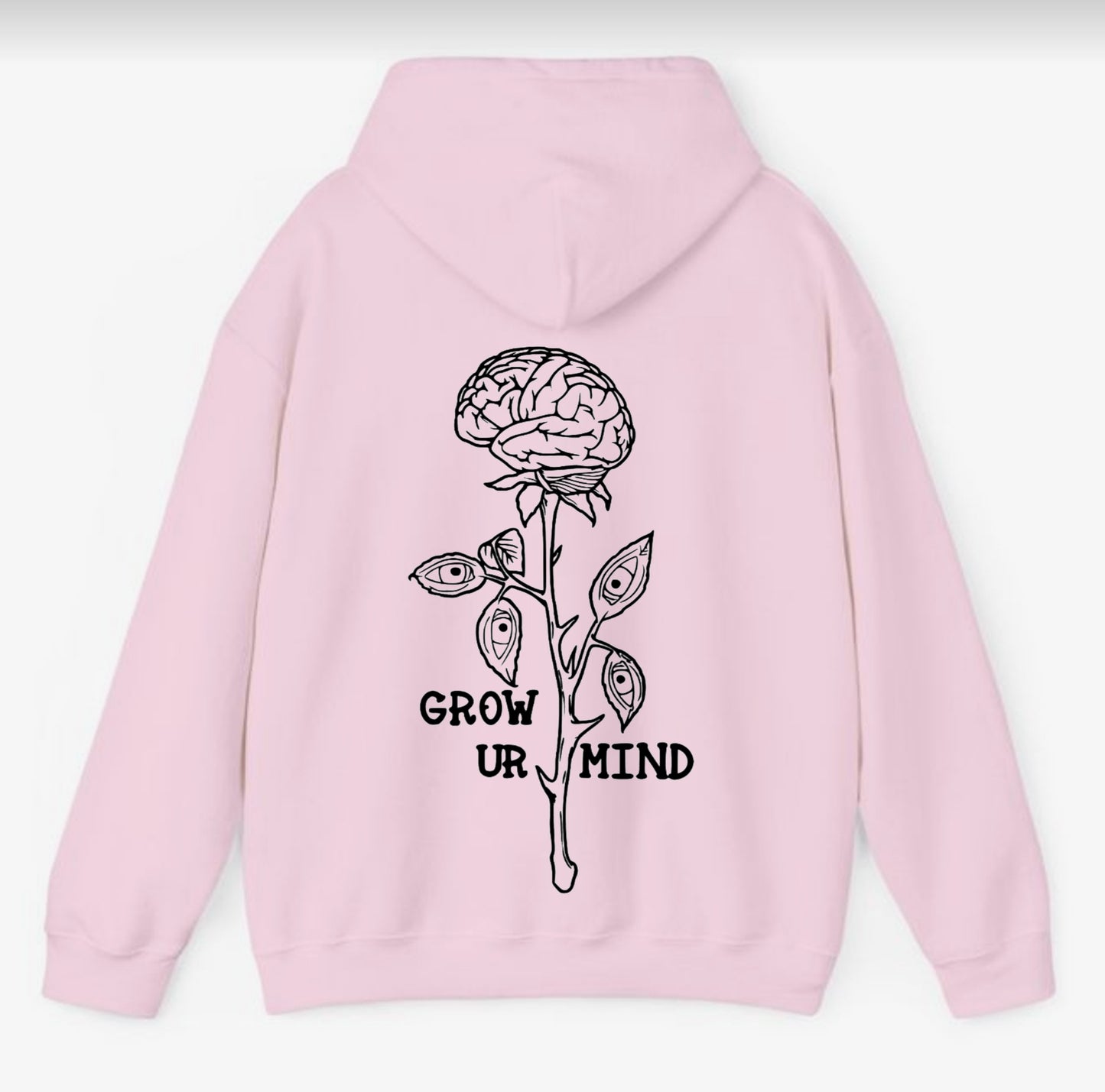 Hoodie mit Print Grow ur Mind