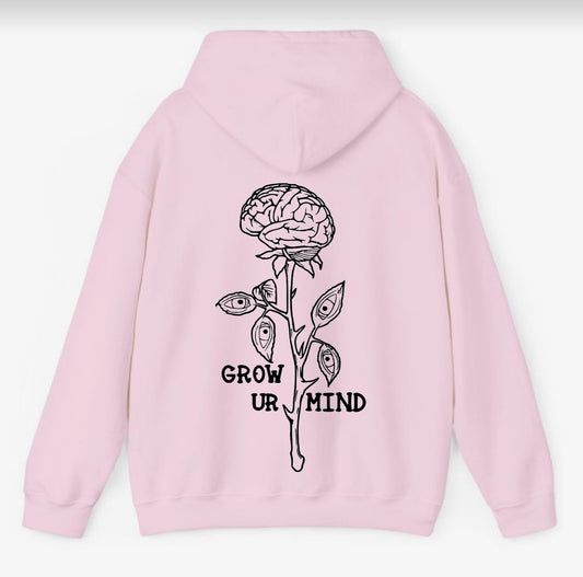 Hoodie mit Print Grow ur Mind