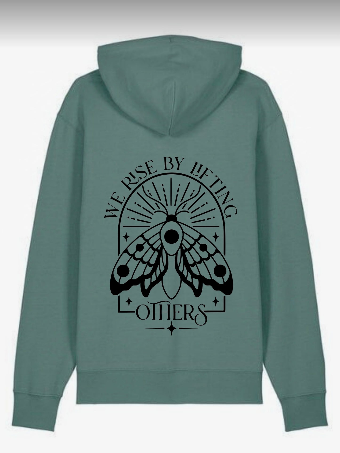 Hoodie mit Print We rise by Lifting others