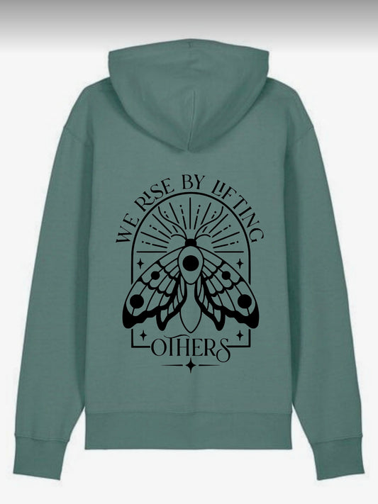 Hoodie mit Print We rise by Lifting others