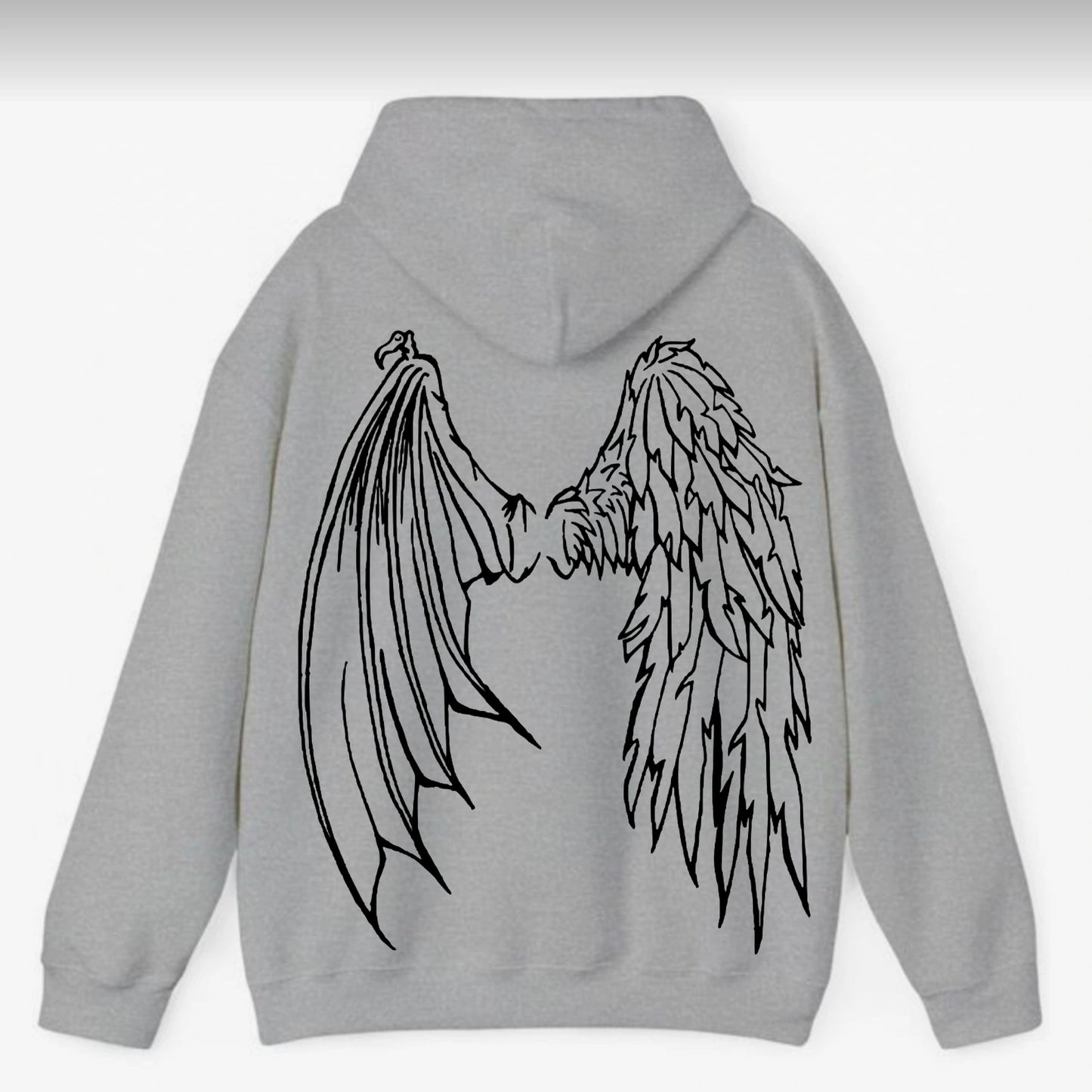 Hoodie mit Devil & Angel Wings