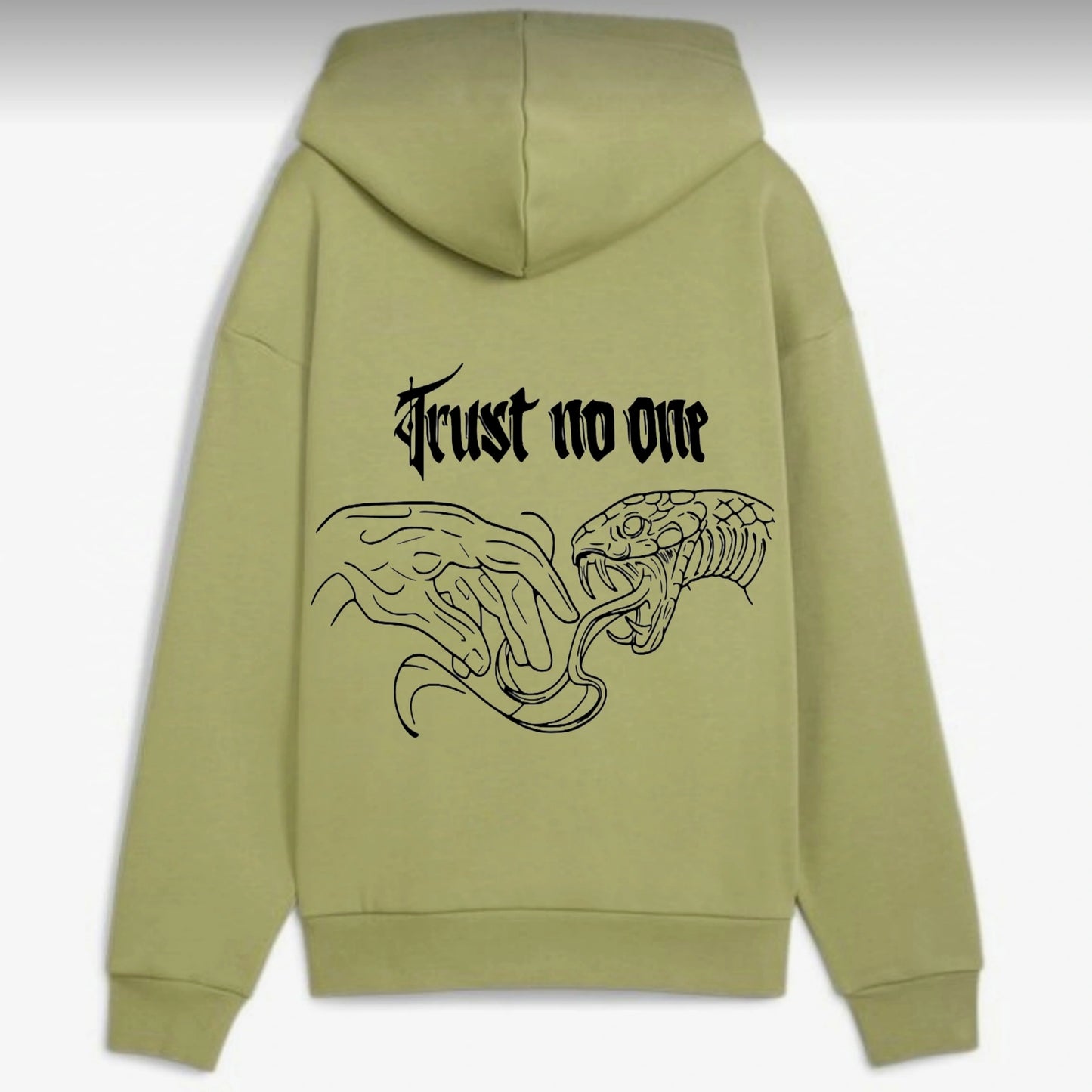 Hoodie mit Print Trust No One
